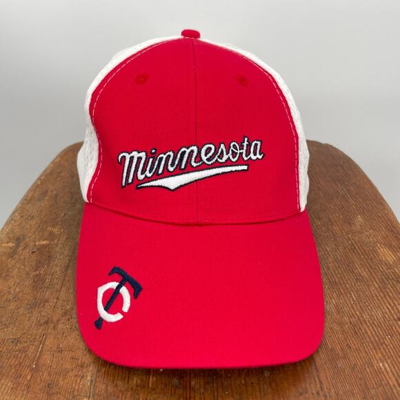 Minnesota Twins Baseball Hat Red White Mesh Dairy Queen Game Promo 2012 One Size - Picture 2 of 14